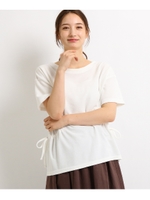 【洗える】ドローストリングプルオーバー/ホワイト(002)