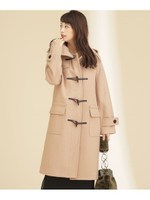 【美人百花12月号掲載】メルトンロングダッフルコート/ベージュ