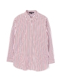 ◆ストライプジャージーシャツ/ピンコッタ5(055)