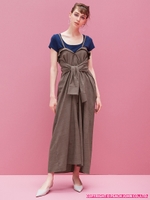 ３ＷＡＹロングシャツワンピ/ブラウン