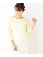 もっちりパフスリーブニット/レモンイエロー(031)
