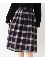 アソートチェックスカート/ネイビー(293)