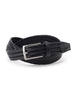 イタリアンレザーメッシュベルト [ メンズ ベルト ]/ブラック(019)