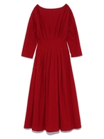 ウエストポイントロングワンピース/RED