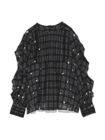 エンブロイダリーブラウス/CHECK