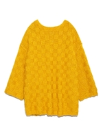 オーバーサイズニットプルオーバー/YEL