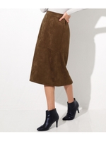 カットスエードスカート/モカ(016)