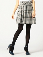 キララメチェックスカパン/ライトグレー