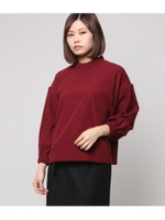 ギャザーブラウス/ワイン(026)