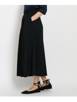 ギャザーワイドパンツ/ブラック(019)