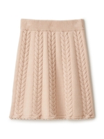 ケーブルニットスカート/ピンク