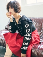 コカ・コーラ ZIPパーカ/ブラック