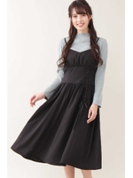 コルセットレースダウンワンピース/ブラック(010)