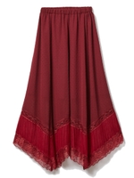 シアーMIXスカート/ボルドー