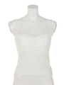 シアーデコルテノースリレースTOP2/WHT