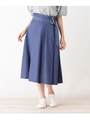 シャンブレースカート/ブルー(092)
