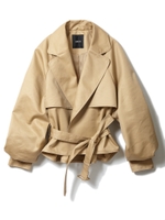 ショートトレンチジャケット/ベージュ