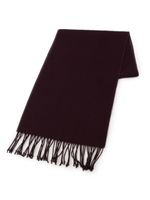 シルクカシミヤ混起毛マフラー/ボルドー(564)