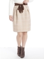 ジャガードスカート/ベージュ