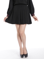 スクールプリーツスカート/ブラック