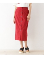 ストレッチナロースカート/レンガ(069)