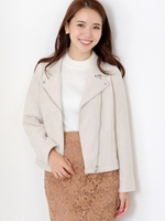 ストレッチフェイクスエードライダース/ベージュ