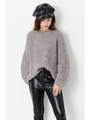 スリーブタックニットTOP/BEIGE