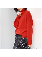 タートルバルーンウールニット/レッド