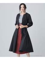 タイプライターサッシュリボンワンピース/ブラック