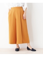 タックセンタープレスワイドパンツ/イエロー系(034)
