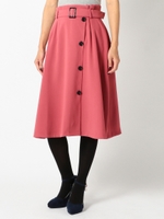 ダブルクロストレンチスカート/ピンク系