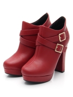 クロスベルトストームショートブーツ/カーキ