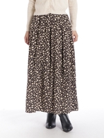 ダルメシアンプリーツスカート/チャ