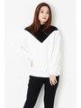 ドッキング裏毛TOP/WHITE