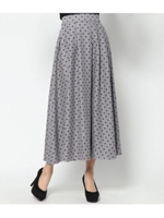 ドットフロッキーマキシスカート/グレー(006)