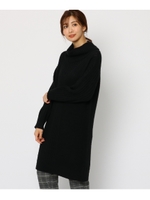 ハイネックニットワンピース/ブラック(019)