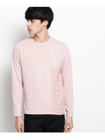 パッチワーク切替プルオーバー/ピンク(572)