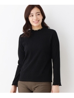 フリルリブニットソー/ブラック(019)