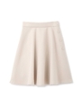 フルッフィーブークレーフレアースカート/ミルクティベージュ(040)