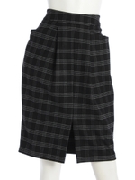 フロントスリットタイトSK/ブラック