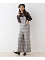 フロントファスナーサロペット/ブラック(219)