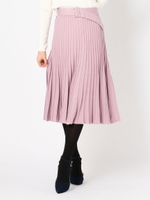 プリーツみえフレアースカート/ラベンダー