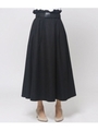 ベルト付ボリュームスカート/ブラック(027)