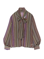 ボータイシフォンブラウス/PPL