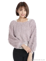 ボアプルオーバートップス/ピンク