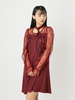 レース切り替えスピンドルチョーカーOP/ワイン