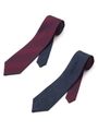 レジメンタル×ペイズリー・リバーシブルネクタイ/ワインレッド(063)