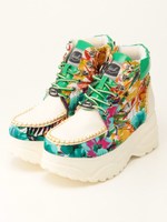 厚底ハイカットスニーカー/WHITE COMBI