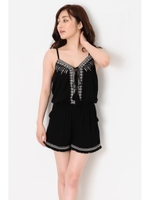 刺繍キャミAIO/BLACK