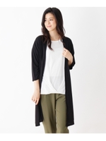 天竺カーディガン/ブラック(019)